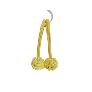 Glitzer Pailletten Elastische Bead Haargummi für Kinder - Gelb Tools