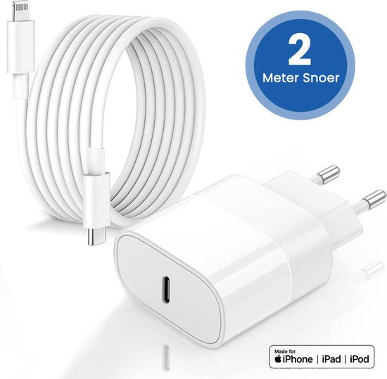 Golden Sound 35W Original Super Fast Charger - Ladegerät geeignet für Iphone - Ladegerät - 2 Meter Ladestecker - Geeignet für 14/13/12/11/Xr/Xs/Xs Max/8/8 Plus/ Pro Elektronik