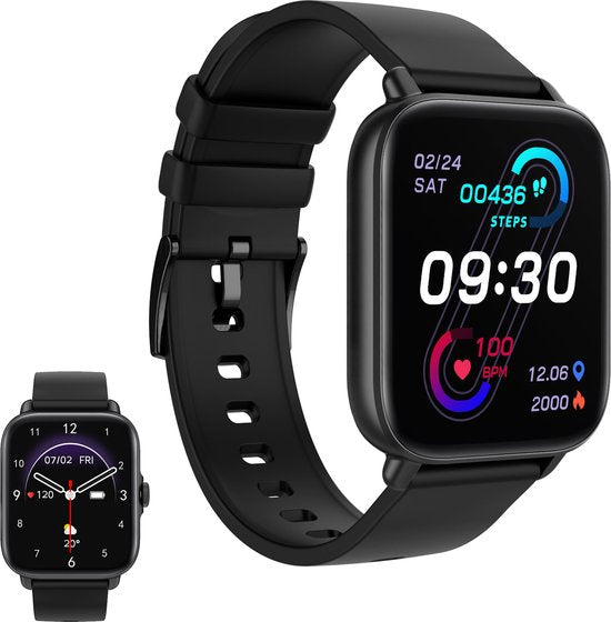 Golden Sound Premium Smartwatch - Männer - Schrittzähler - Schlafmonitor - Herzfrequenzmonitor - Sportmonitore - Geeignet für jeden Laptop und jedes Smartphone- Schwarz Elektronik
