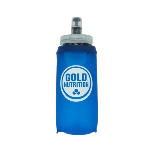 GoldNutrition Flexibler Bidon 300ml Blau Laufzubehör