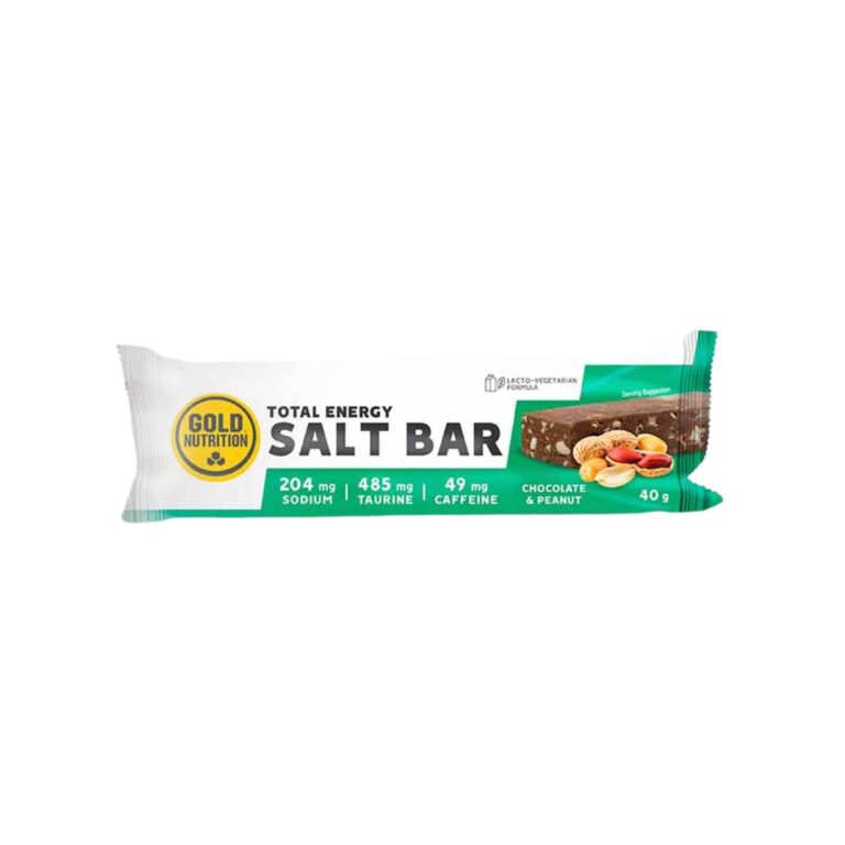 GoldNutrition Total Energy Salt Bar Energieriegel Schokolade und Erdnuss 40g Sporternährung