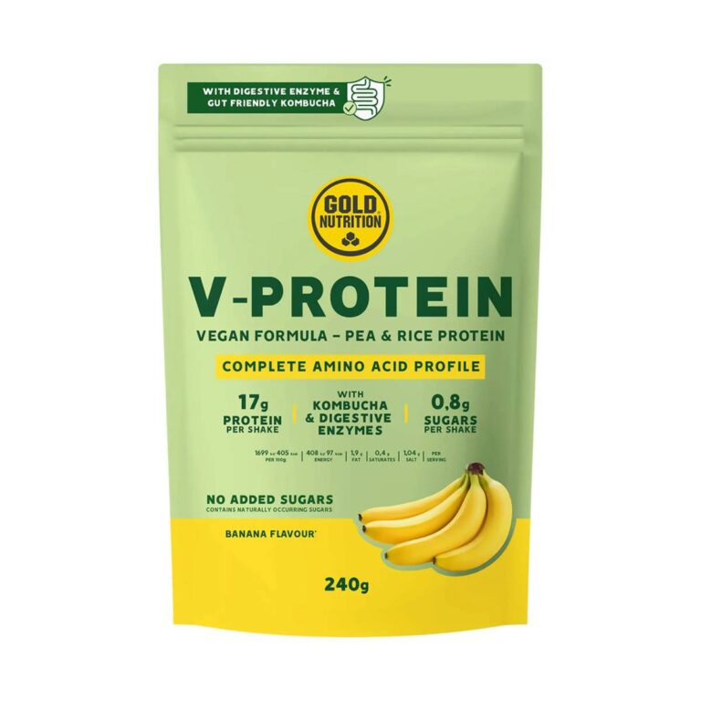 GoldNutrition V-Protein Kombucha Banane 240g Sporternährung