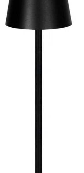 Goliving Tischlampe Wiederaufladbar - Kabellos und dimmbar - Moderne Touch-Lampe - Nachtlampe für das Schlafzimmer - 38 cm - Schwarz Wohnen & Kochen