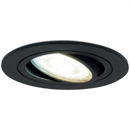 Gologi Slimme Inbouwspots - Smart LED Downlight Dimbaar - Kantelbaar - Warm Wit Licht - Gu10 LED Lamp - Zwart Wohnen & Kochen