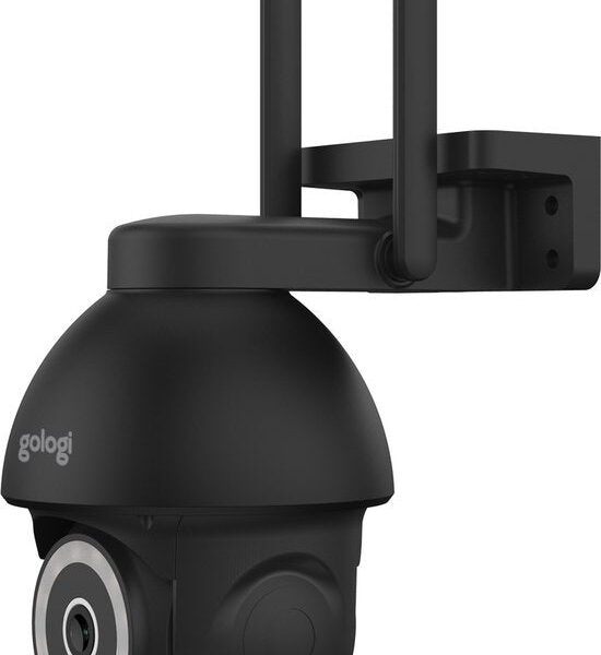Gologi Superior Outdoor Kamera 2 - Außenkamera mit Nachtsicht - Sicherheitskamera - Wand- und Dachmontage - 4MP - Mit Wifi und App - Schwarz Haus & Garten