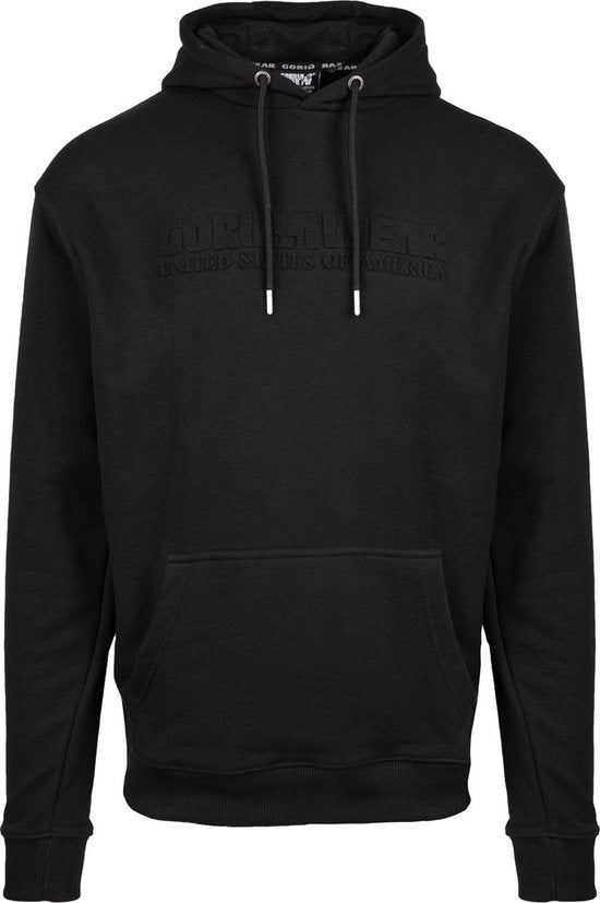 Gorilla Wear - Crowley Herren Hoodie in Ãœbergröße - Schwarz - 2XL Kleidung