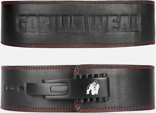 Gorilla Wear - unterstützender Hebegürtel - 4 Zoll Premium Ledergürtel - L/XL - Schwarz Hobby & Sport