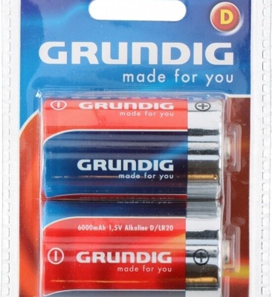 Grundig D Alkaline-Batterien - 2 Stück Elektronik