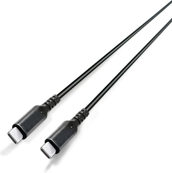 Grundig - Kabel USB C zu USB C Kabel - USB 3.2 Gen 2 - Ladekabel 3 Meter - Laden und Synchronisieren - 10Gbps - Schnellladen - Schwarz Elektronik