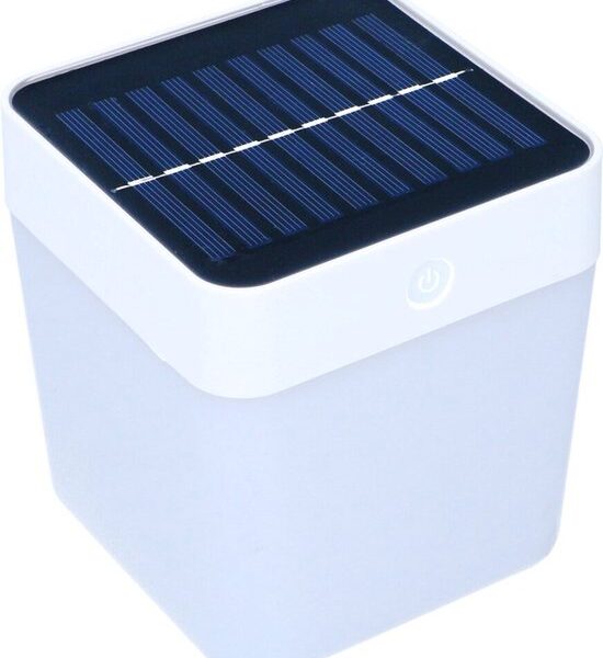 Grundig Solarleuchte - Solar-Gartenleuchte - Weiß/Orange/Blau/Grünes Licht - bis zu 8 Stunden Lichtdauer - Weiß Wohnen & Kochen