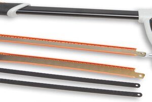 GS 4-in-1 Handsäge Profi - Eisensäge - Holzsäge - Säge für Metall + Holz + Kunststoff - inkl. Sägeblätter Werkzeuge