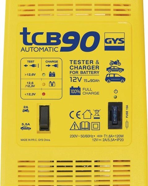 GYS Batterieladegerät TCB 90 Automatik - 5192023260 Auto & Fahrrad