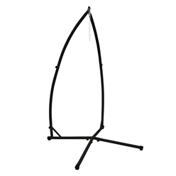 Hängesesselgestell 208 cm Schwarz aus Metall 717