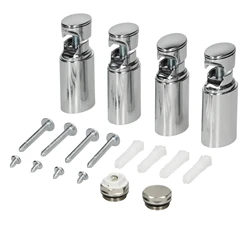 Halterung für Badheizkörper Chrome für gerade und gebogene Modelle LuxeBath 7110