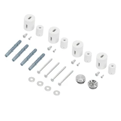 Halterung für Designheizkörper Weiß für gerade Modelle LuxeBath 7110