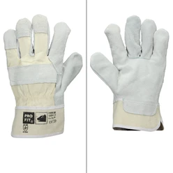 Handschuhe Rindspaltleder Natur 12 Paar M 5591