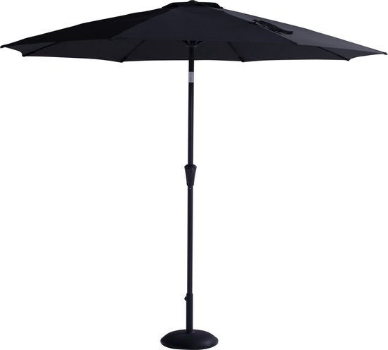 Hartman Sonnenschirm Tillt 270 cm schwarz | Hochwertiger Sonnenschirm | UV-Schutz | Haus & Garten