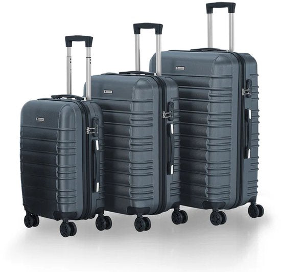 Hartschalenkoffer-Set Rom - 3-teilig - ABS - Anthrazit Hobby & Sport