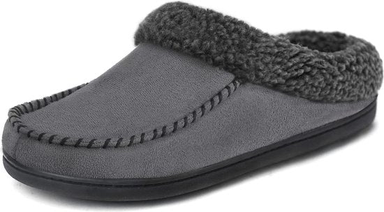 Hausschuhe Herren - Hausschuhe - Größe 44/45 - Grau - Rutschfest - Comfeet Kleidung
