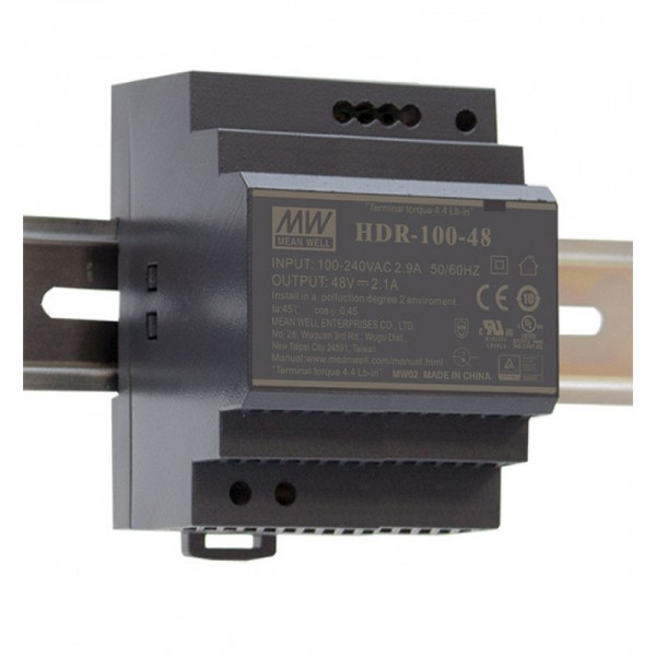 HDR-100-24 Hutschienen Netzteil 24VDC / 100W / ultra-slim / CV / TÜV