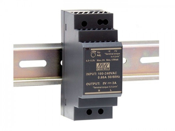 HDR-30-24 Hutschienen Netzteil 24VDC / 30W / ultra-slim / CV / TÜV