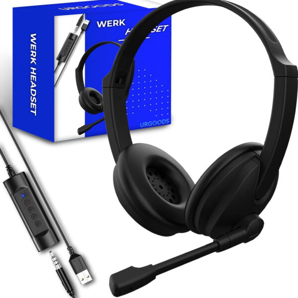 Headset mit Mikrofon für Laptop und PC - Business-Headset - Headset für Videogespräche - USB Elektronik