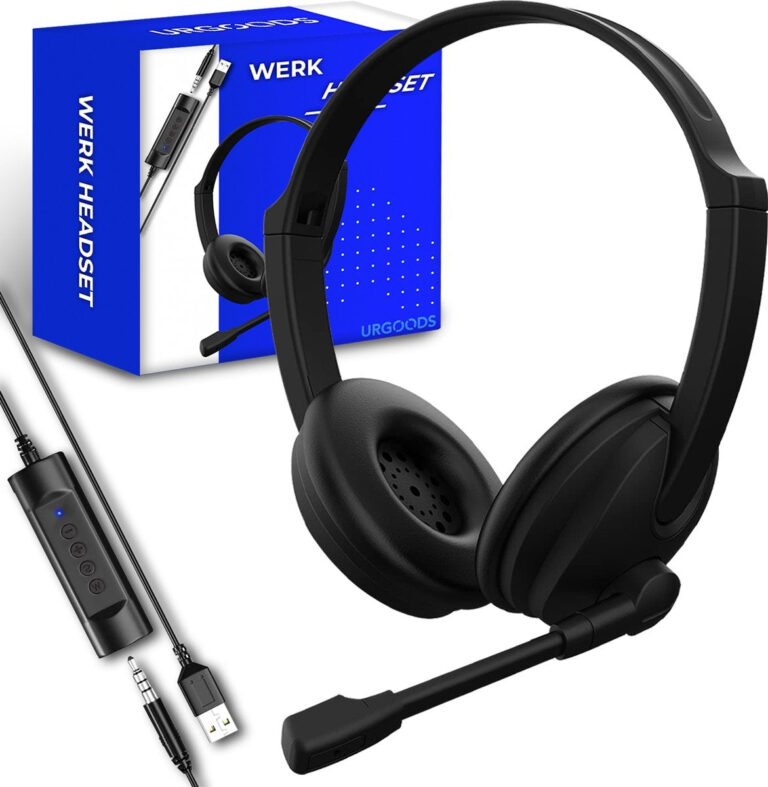 Headset mit Mikrofon für Laptop und PC - Business-Headset - Headset für Videogespräche - USB Elektronik