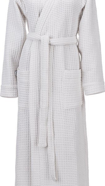 Heckettlane Bademantel Waffel - Bademantel für Damen und Herren - XL - Bademantel aus Baumwolle - Geeignet für die Sauna - Weiß Wohnen & Kochen