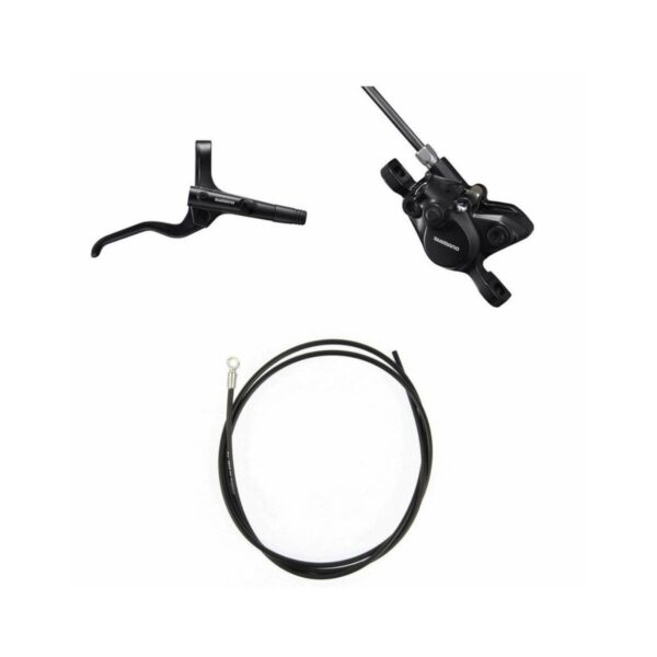 Hinteres Scheibenbremsen-Set Shimano BL-MT201+BR-MT200+Schlauch. Radfahren