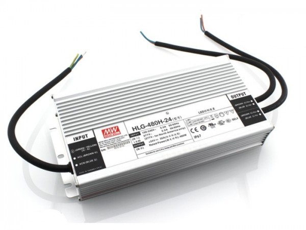 HLG-480H-24B dimmbares In- und Outdoor Netzteil IP67 24V / 480W / TÜV