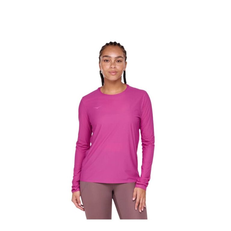 Hoka Airolite Langarm-T-Shirt für Damen in Rosa