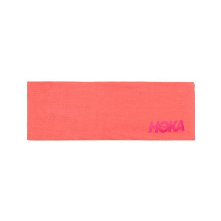 Hoka Headband Band Orange Rosa Laufzubehör