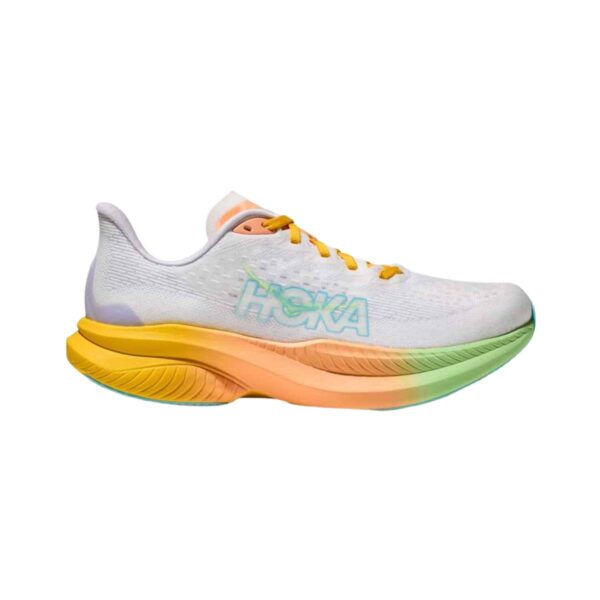 Hoka Mach 6 Grau Orange SS25 Damen Sneakers