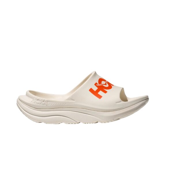 Hoka Ora Athletic Slide Sandale Weiß Orange Unisex