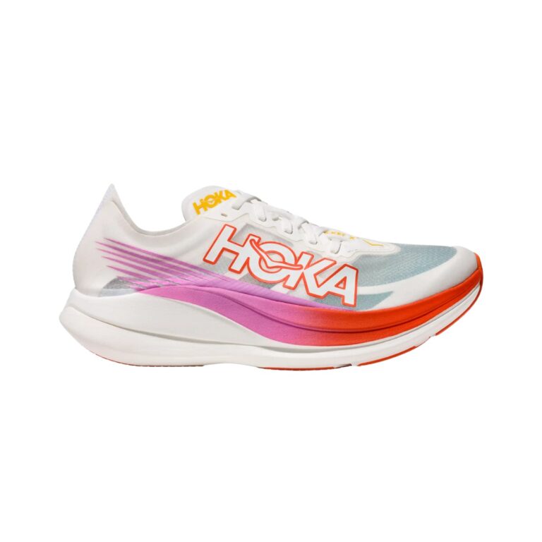 Hoka Rocket X 2 Weiß Orange Unisex Schuhe