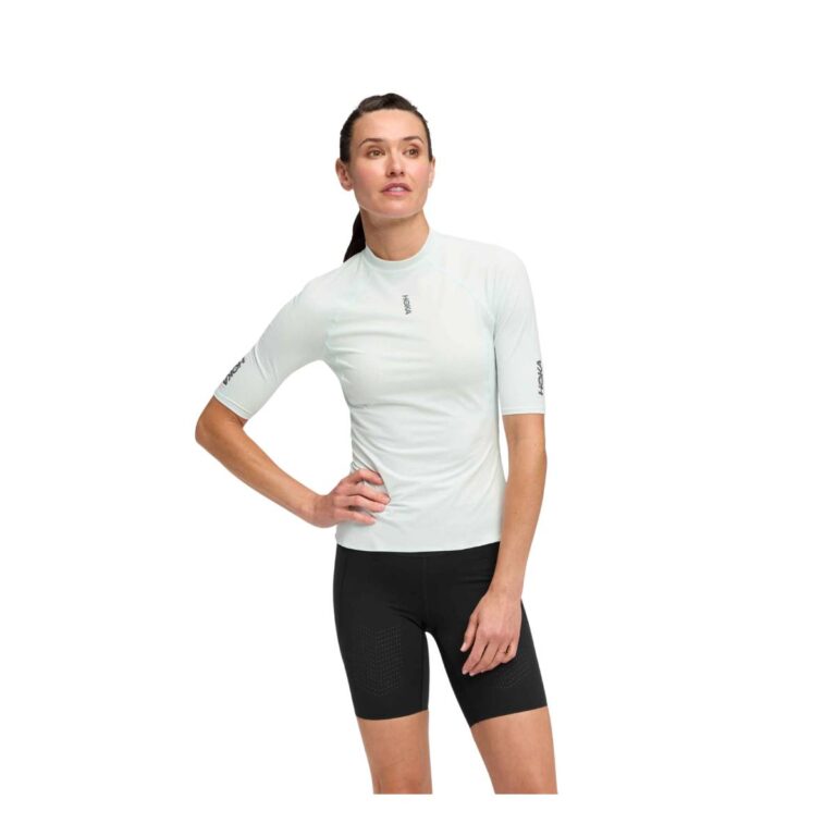 Hoka SkyBreeze Kurzarmshirt Hellgrau