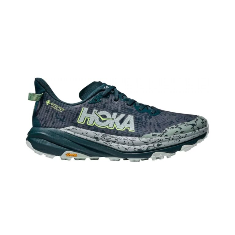 Hoka Speedgoat 6 GTX Schuhe Blau Grün SS25