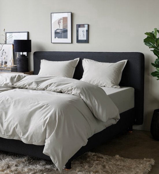 Home by TEMPUR® - Bettbezug 100% ägyptische Baumwolle - bügelfrei und trocknergeeignet - Natur - 200x200 cm - ohne Kissenbezug Wohnen & Kochen