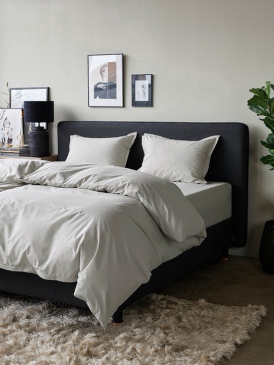 Home by TEMPUR® - Bettbezug 100% ägyptische Baumwolle - bügelfrei und trocknergeeignet - Natur - 200x200 cm - ohne Kissenbezug Wohnen & Kochen