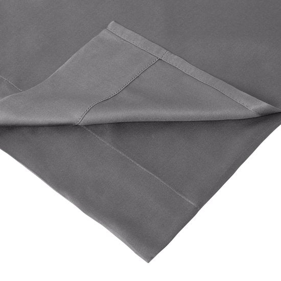 Home by TEMPUR® Topper Spannbetttuch - Anthrazit - 90 x 200 x 9 cm - Seidenweiches Bambus - Spannbetttuch bügelfrei - trocknergeeignet Wohnen & Kochen