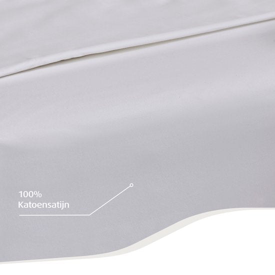 Home by TEMPUR® Topper Spannbetttuch - Weiß - 180 x 200 x 9 cm - Baumwollsatin - Spannbetttuch bügelfrei - trocknergeeignet Wohnen & Kochen