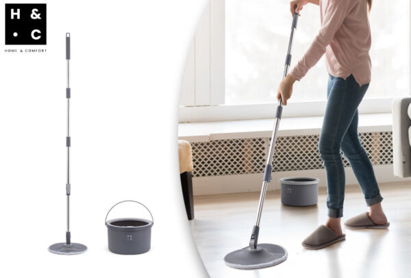 Home & Comfort Spin Mop Wischsystem für mühelose Reinigung Wohnen & Kochen