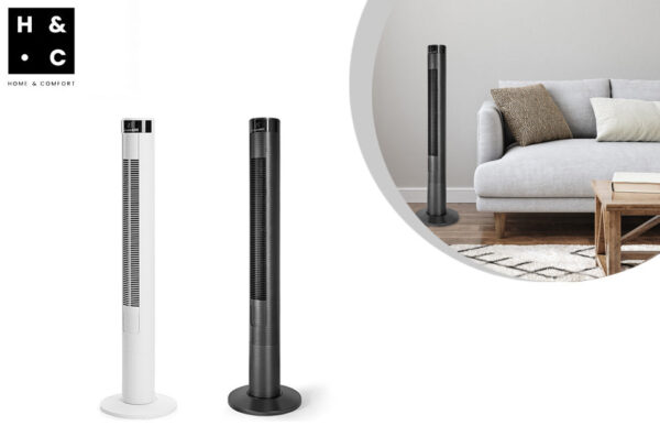 Home & comfort Turmventilator mit 3 Geschwindigkeiten Wohnen & Kochen