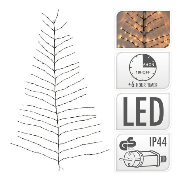 Home & Styling Lichterkette mit Timer - 150 LED - Warmweiß Wohnen & Kochen