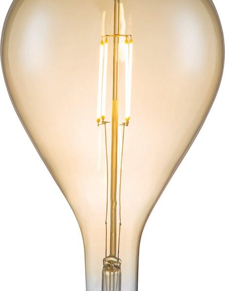 Home Sweet Home - Edison Vintage E27 LED filament light source Carbon - Amber - 16/16/29cm - G160 Oval - Retro LED bulb - Dimmbar - 4W 400lm 2700K - warmweißes Licht - geeignet für E27 Sockel Wohnen & Kochen
