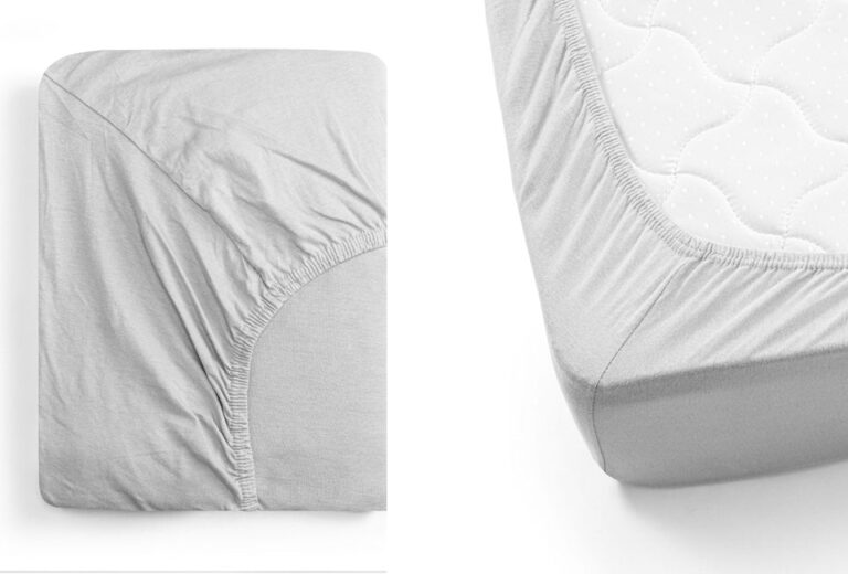 Home&Comfort Jersey-Spannbetttuch Silber - 140/160 x 200/220 cm - 100% Baumwolle Wohnen & Kochen