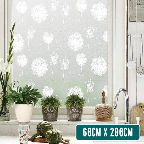 HomewellÂ® Fensterfolie HR++ 60x200 - Isolierend & Sonnenschutz - Anti-Sicht - Statisch - Pferdepoly Wohnen & Kochen