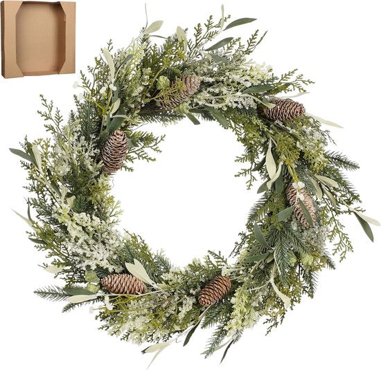 House of Seasons Alva Weihnachtskranz - Ø50 cm - Grün Weihnachten