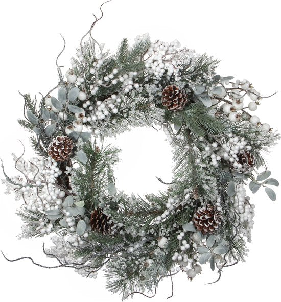 House of Seasons Hardy Weihnachtskranz - Ø50 cm - Grün Weihnachten