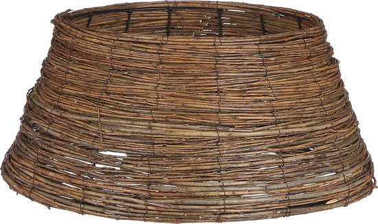 House of Seasons Weihnachtsbaumkorb - H21 x Ø50 cm - Weidenzweige - Braun Weihnachten